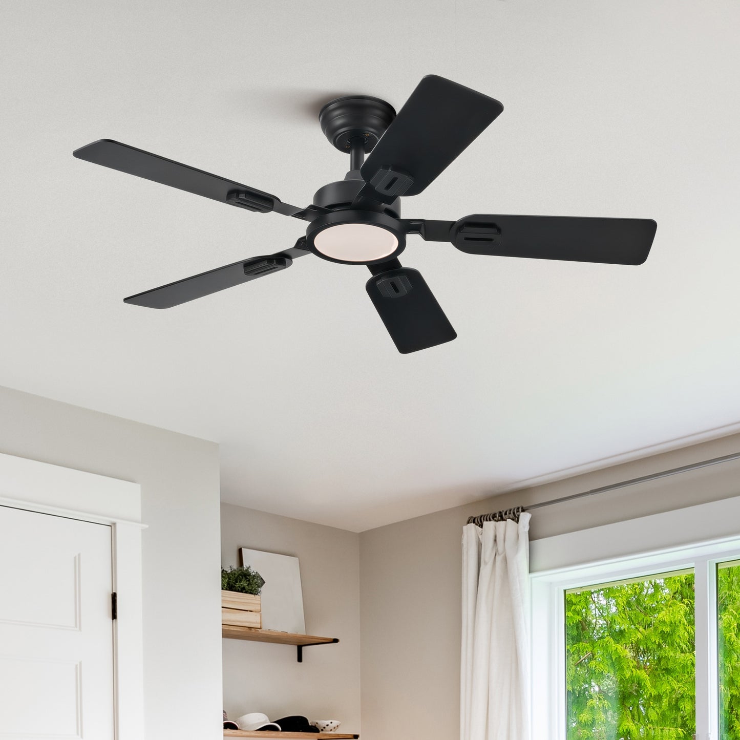 Bestco 2 Pack 42" Ceiling Fan with Light and Remote for Farmhouse Living Room