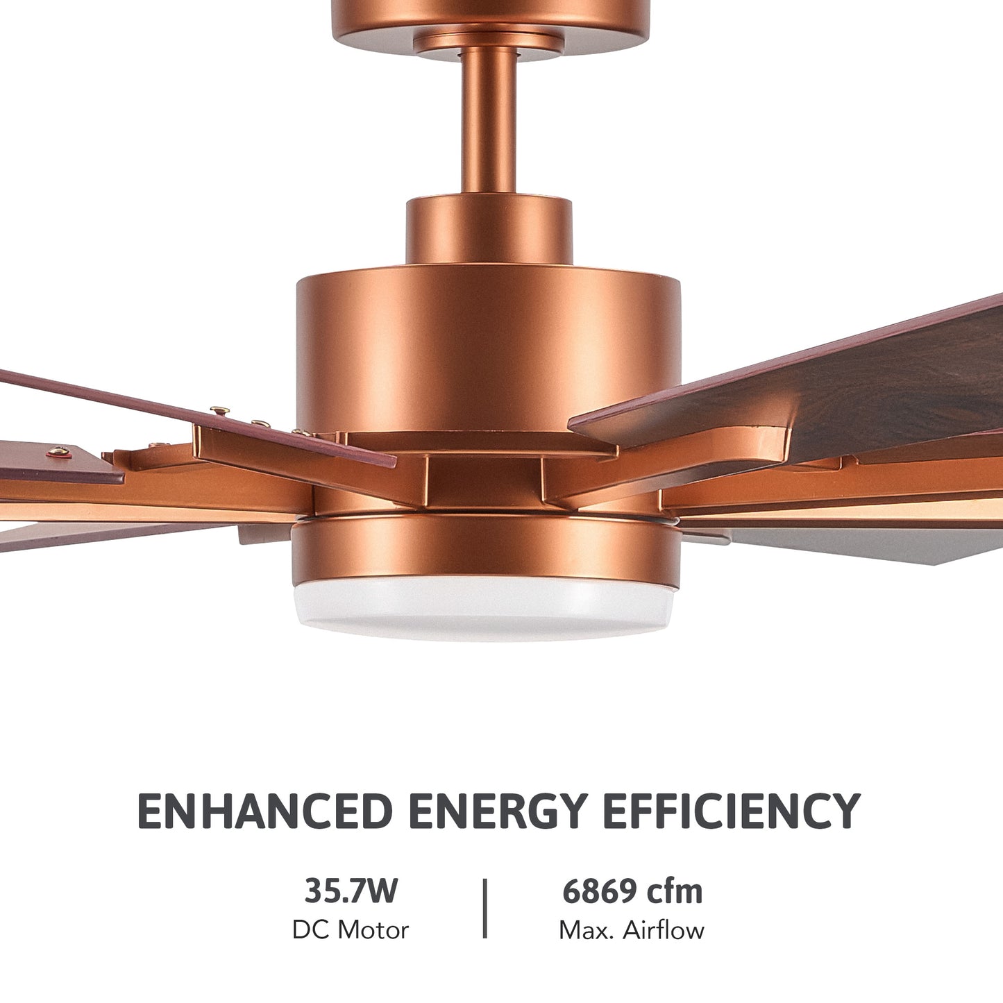60" Ceiling Fan with Light and Remote Control for Farmhouse Living Room
