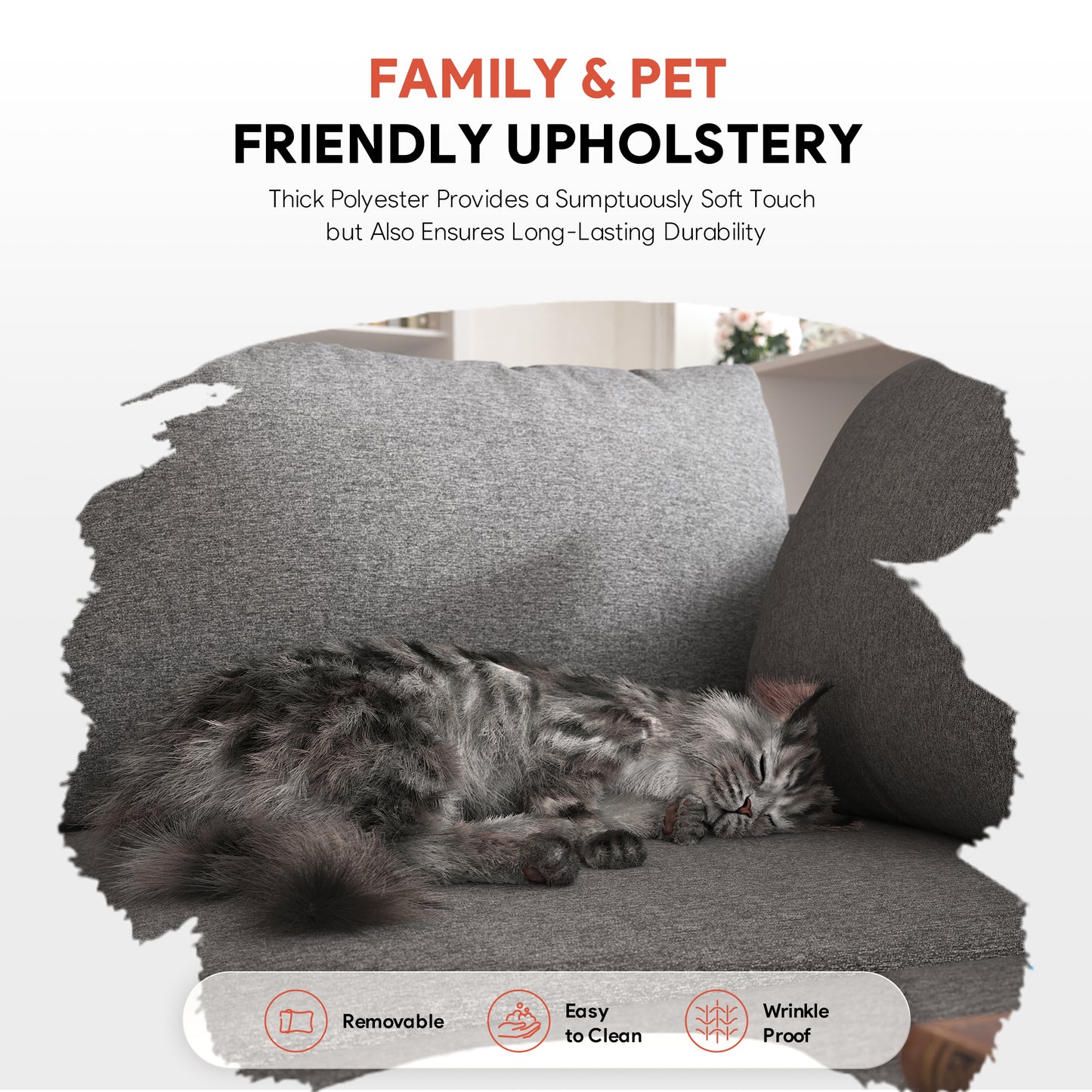 Modular Couches and Sofas Sectional 4 Seat U Shaped Sofa w Storage Ottoman, Dark Gray